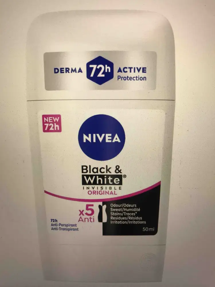 NIVEA - Black & white - Anti-transpirant 72h