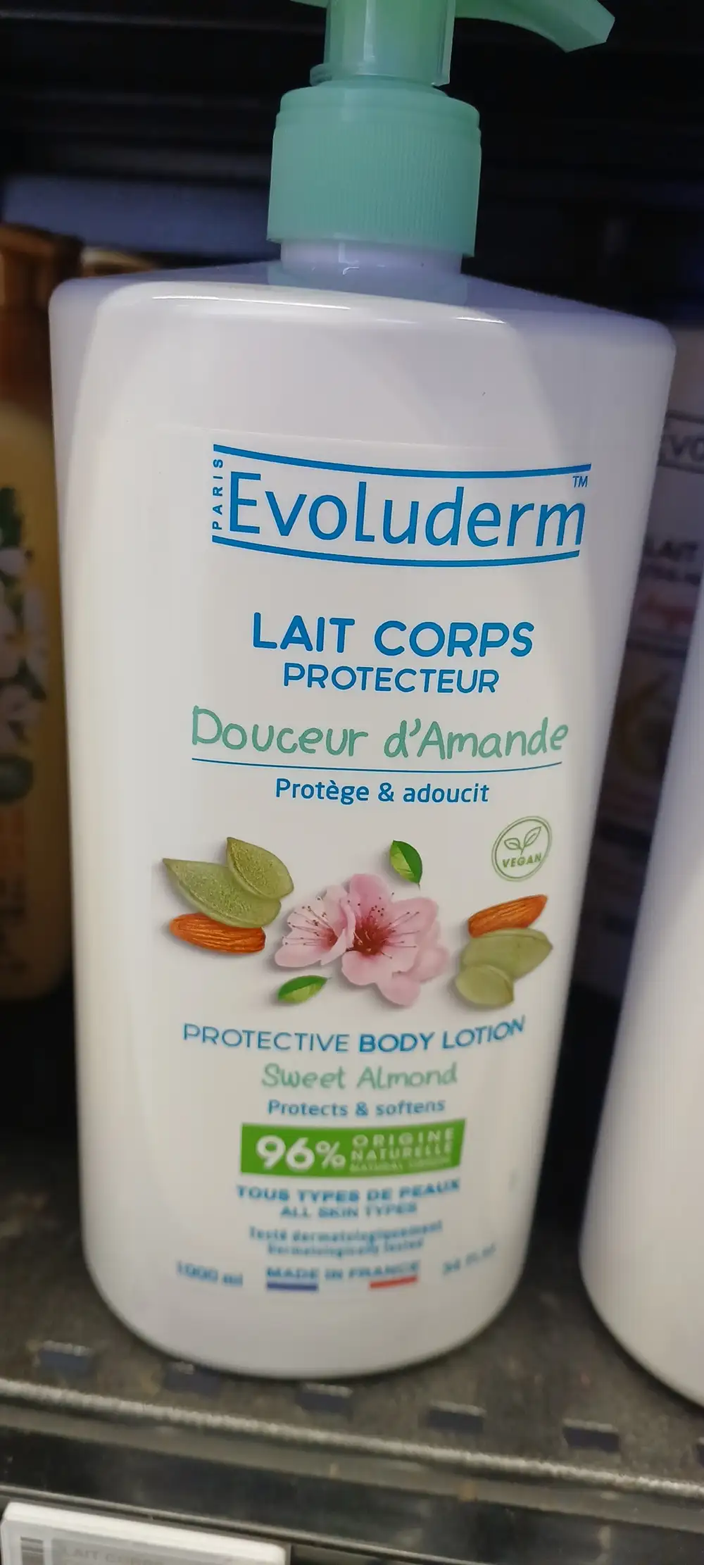 EVOLUDERM - Lait corps protecteur douceur d'amande