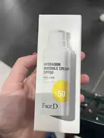 FACED - Hydrasun invisible cream SPF50