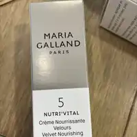 MARIA GALLAND - Nutri’vital - Crème nourrissante velours