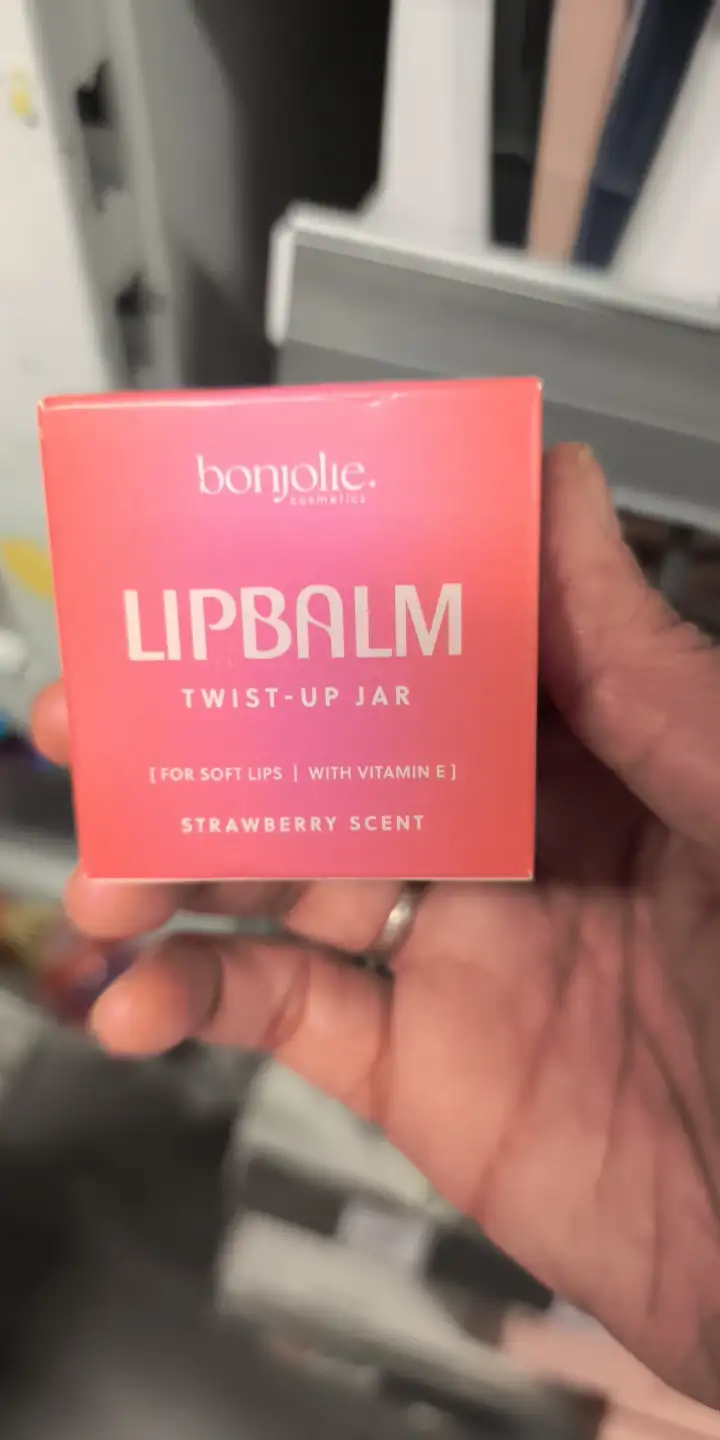 BONJOLIE - Lip balm twist-up jar strawberry scent