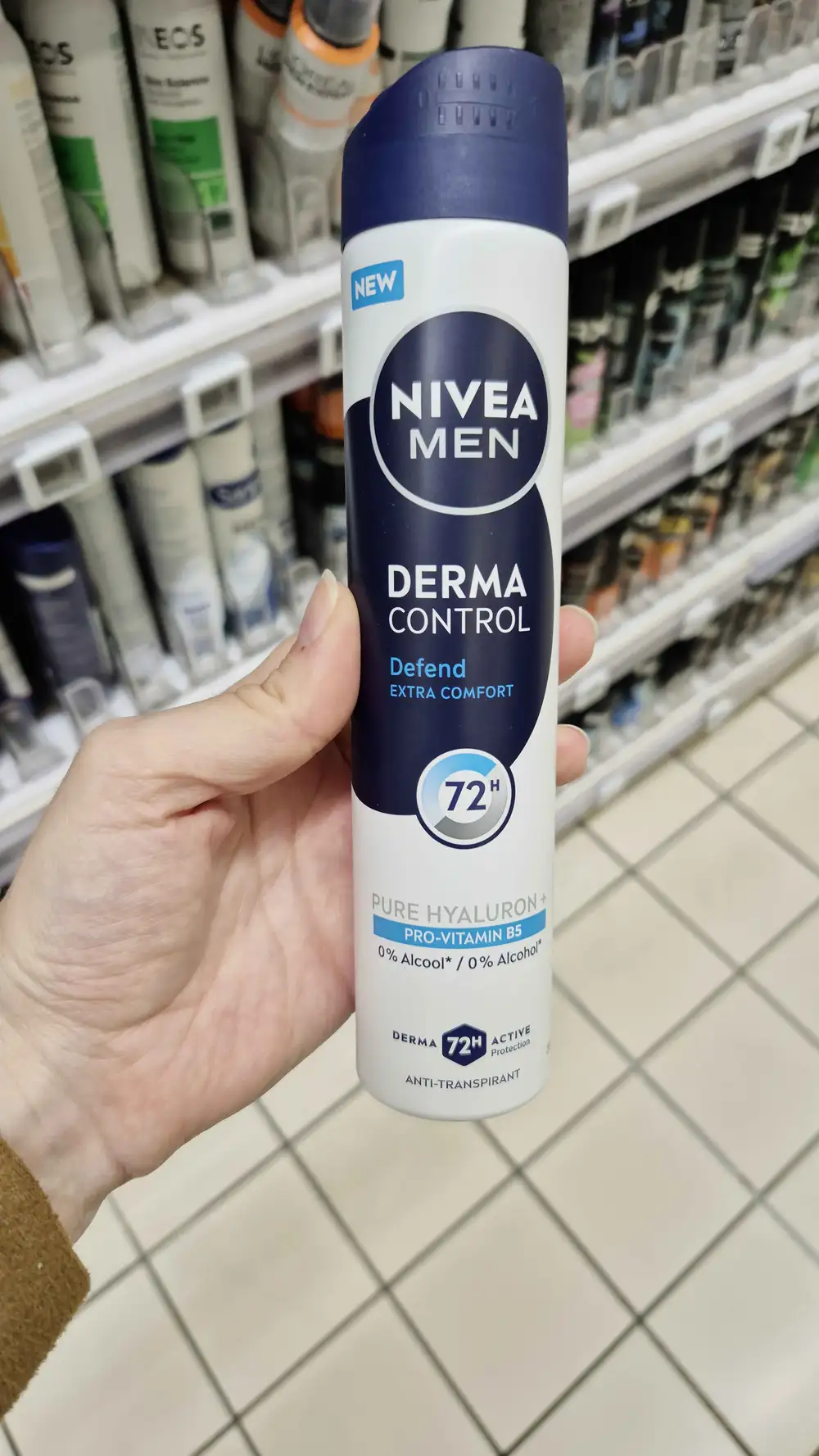 NIVEA - Men derma control - Anti-transpirant 72h