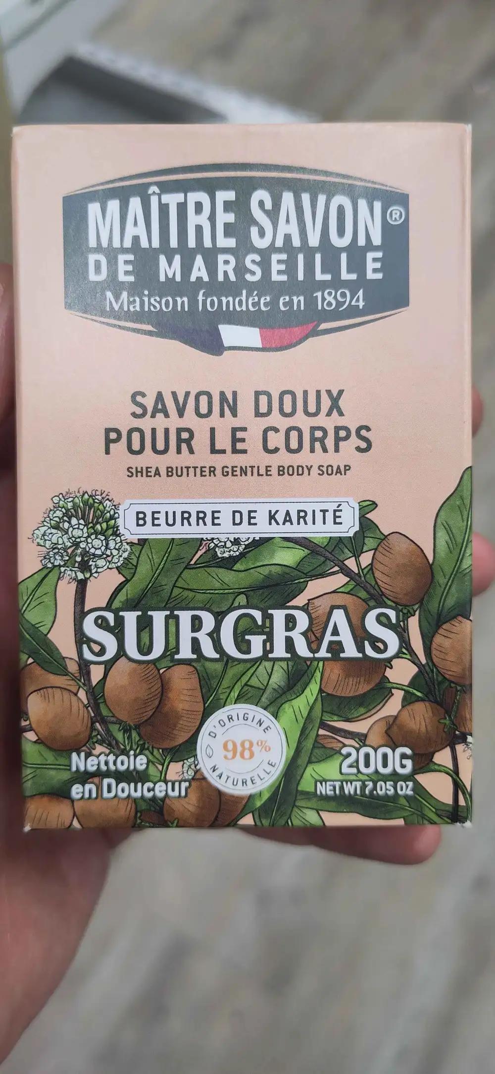MAÎTRE SAVON DE MARSEILLE - Savon doux pour le corps beurre de karité 