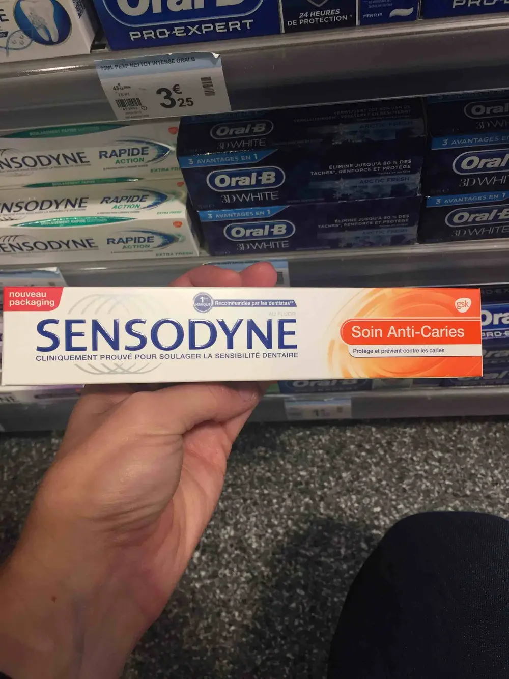 SENSODYNE - Soin anti-caries - Dentifrice au fluor