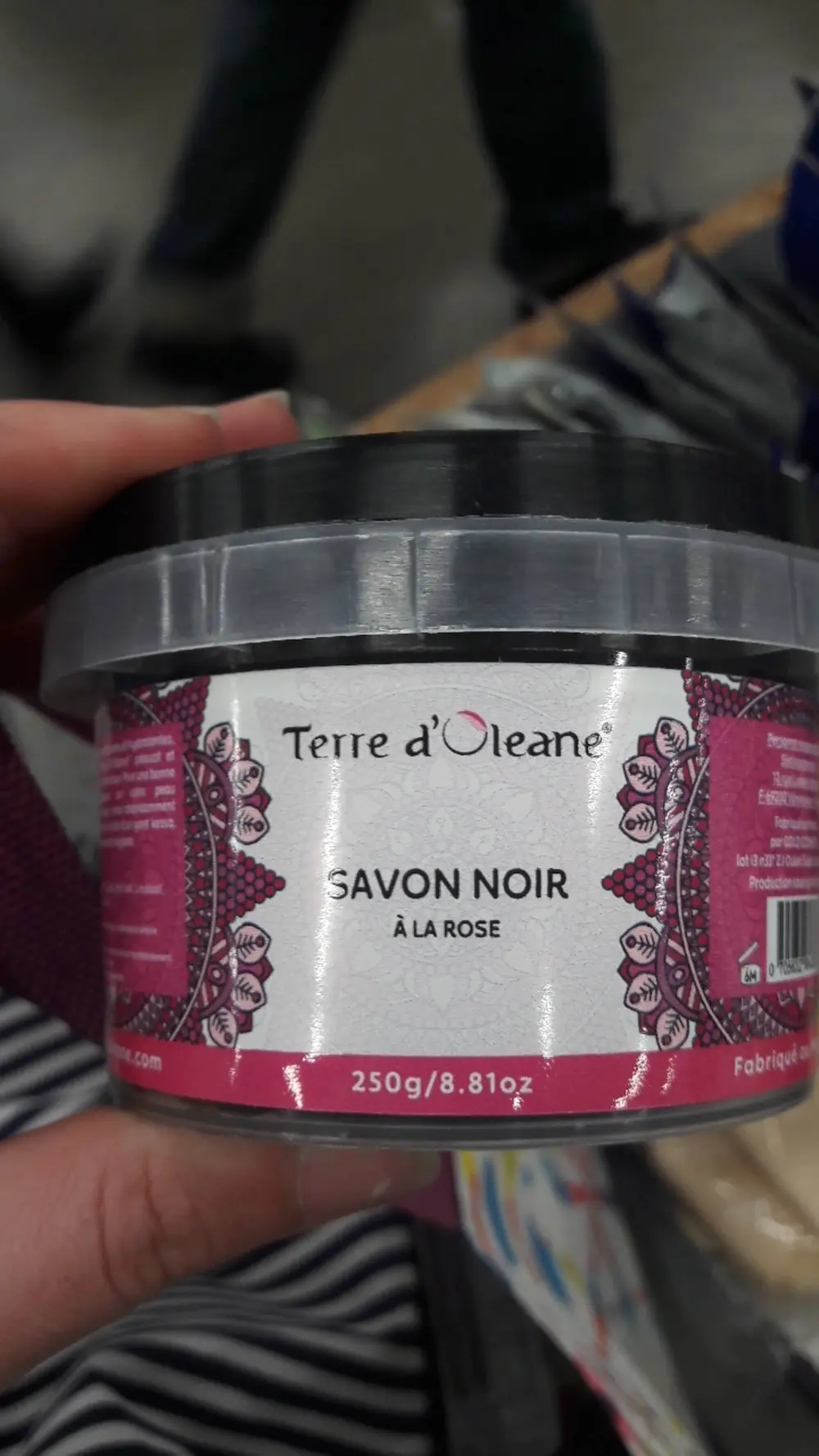 TERRE D'OLEANE - Savon noir à la rose