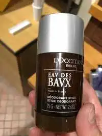 L'OCCITANE - Homme Eav des Bavx - Déodorant stick