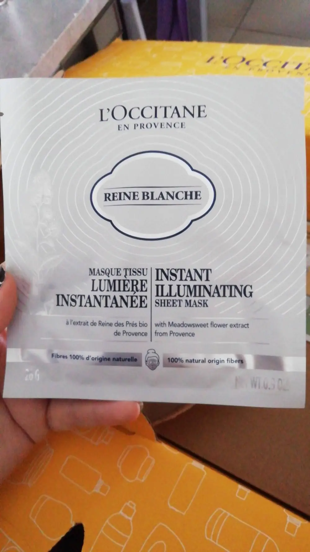 L'OCCITANE EN PROVENCE - Reine Blanche - Masque tissu lumière instantanée