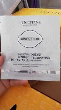 L'OCCITANE EN PROVENCE - Reine Blanche - Masque tissu lumière instantanée