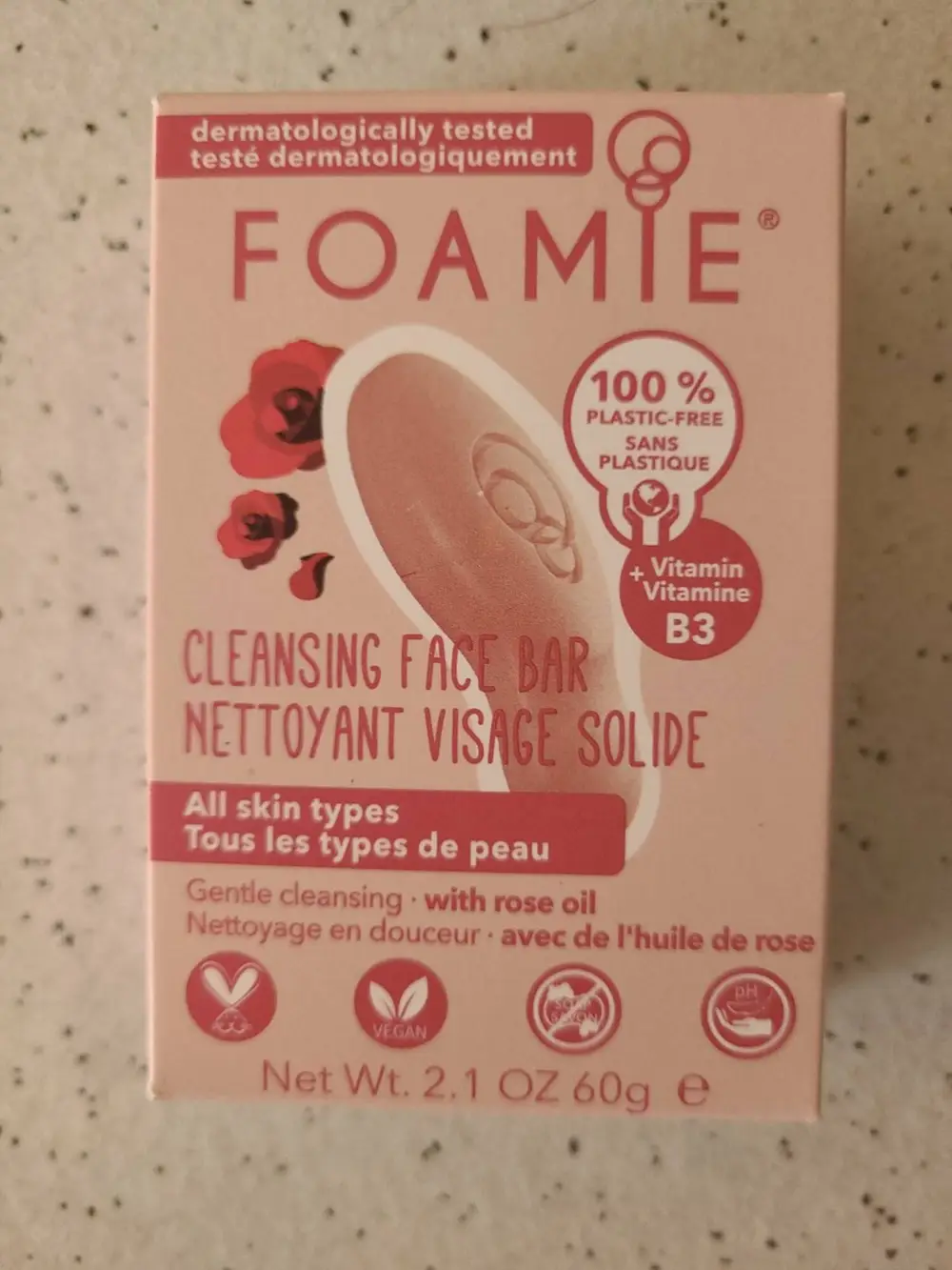 FOAMIE - Nettoyant visage solide tous les types de peau