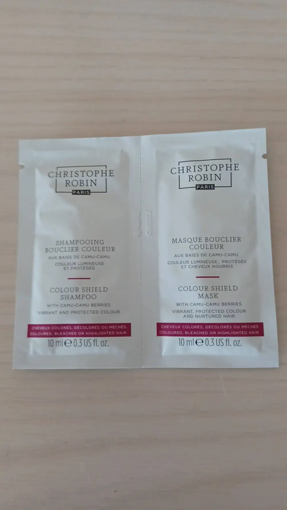 CHRISTOPHE ROBIN - Shampooing et masque bouclier couleur