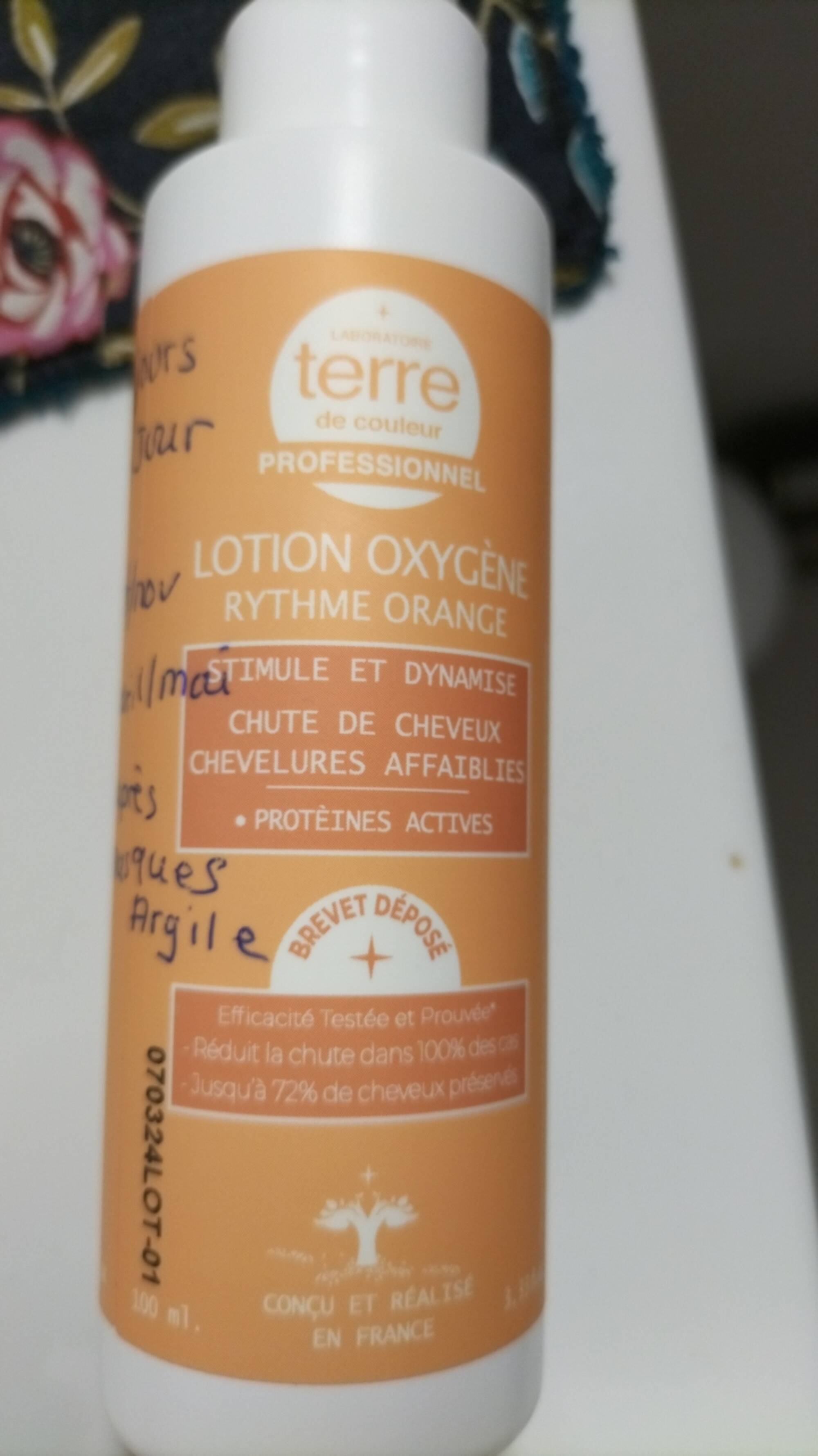 TERRE DE COULEUR - Rythme orange - Lotion oxygène chute de cheveux