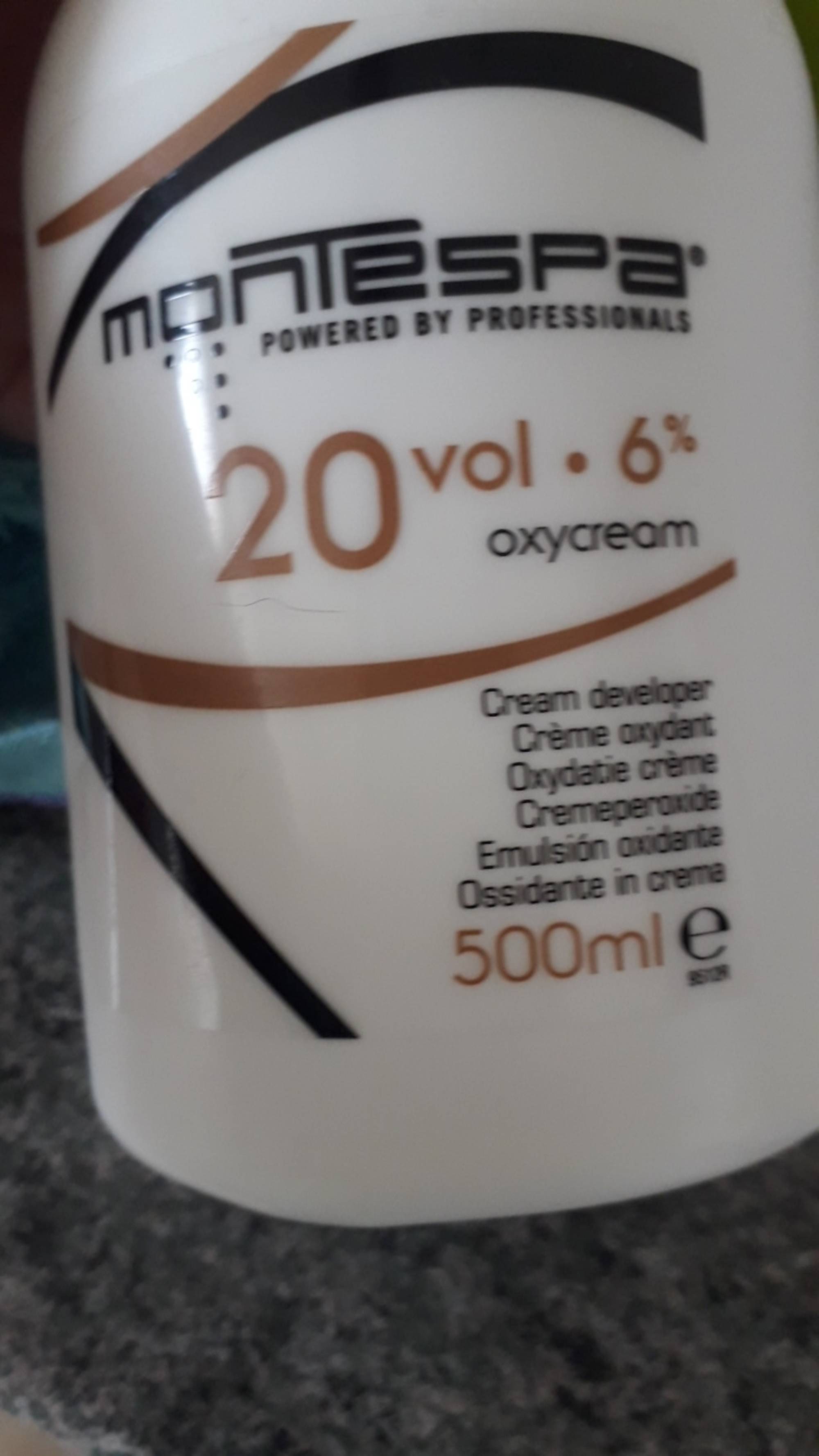 MONTESPA - 20 vol.6% oxycream - Crème oxydant