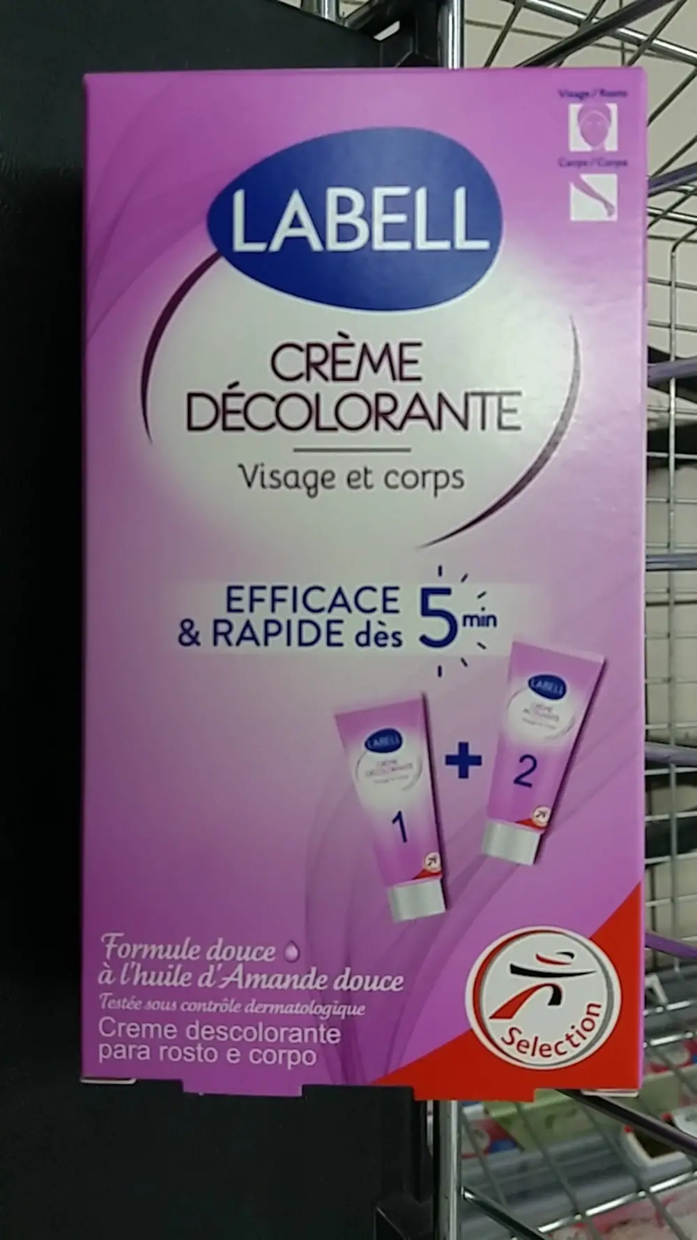 LABELL - Crème décolorante visages et corps