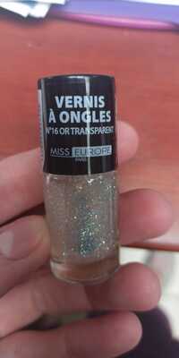MISS EUROPE - Vernis à ongles N°16 or transparent