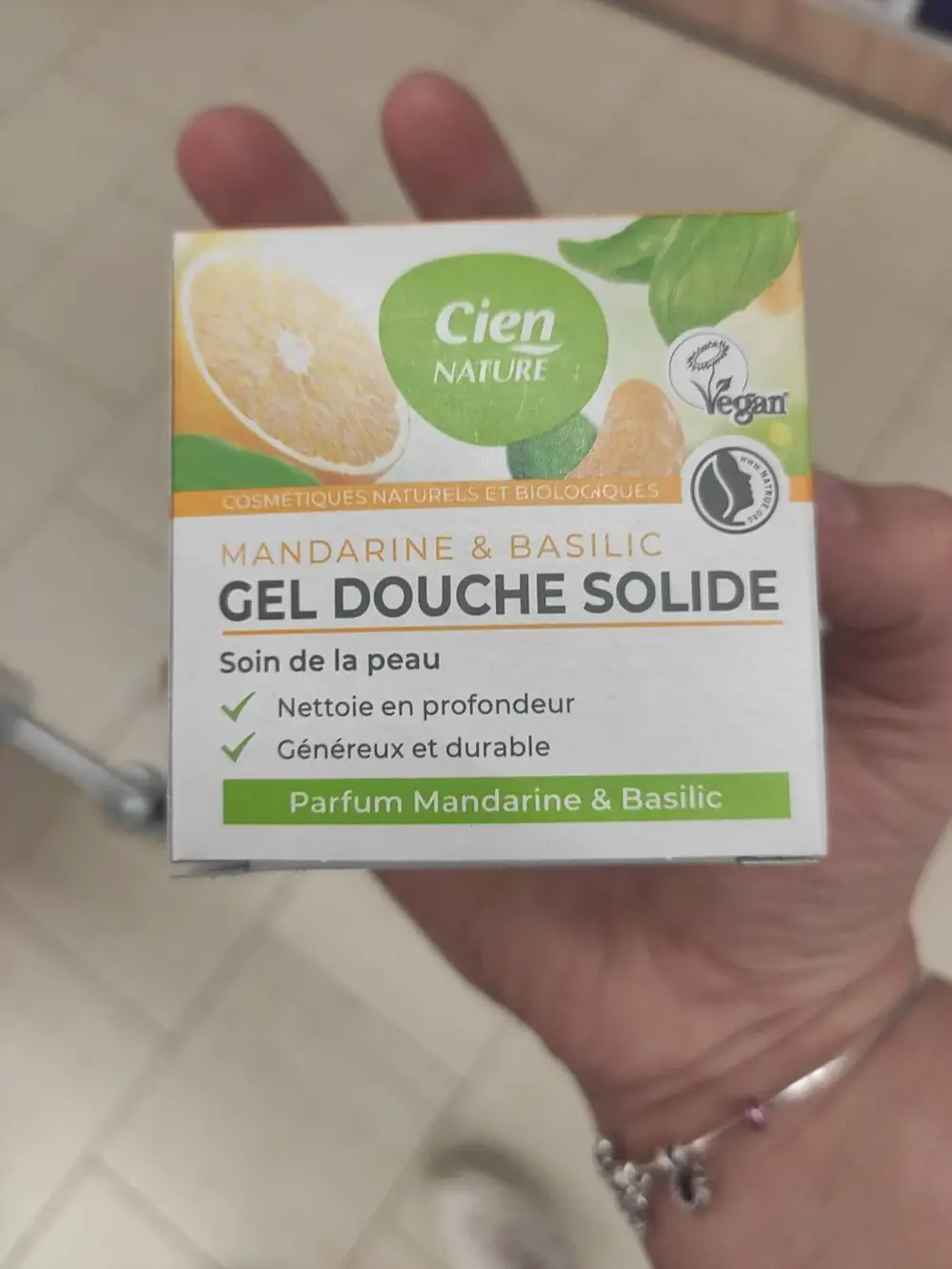 CIEN - Nature Mandarine & Basilic - Gel douche solide