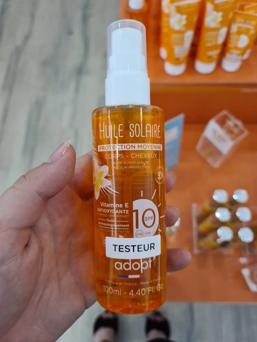 ADOPT' - Huile solaire testeur
