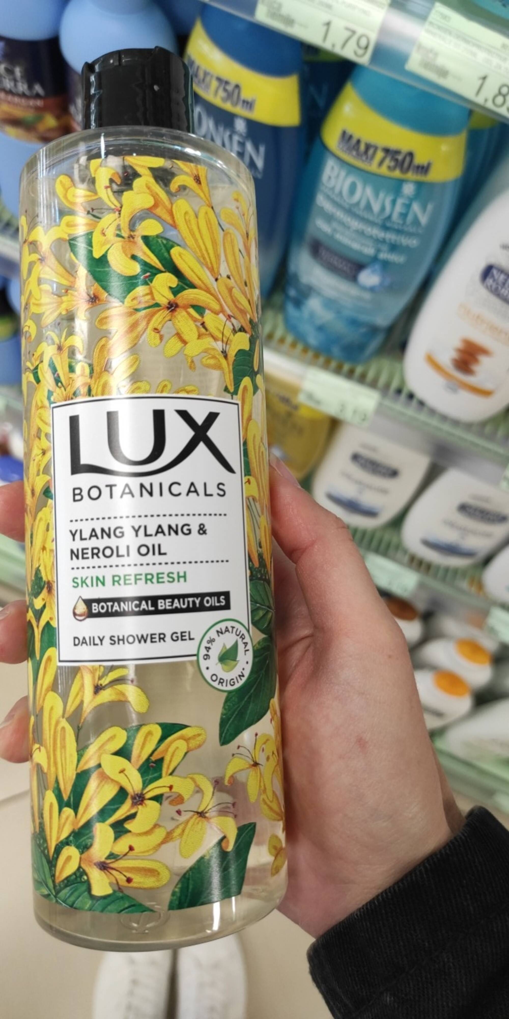 LUX BOTANICALS - Ylang ylang & neroli oil - Daily shower gel