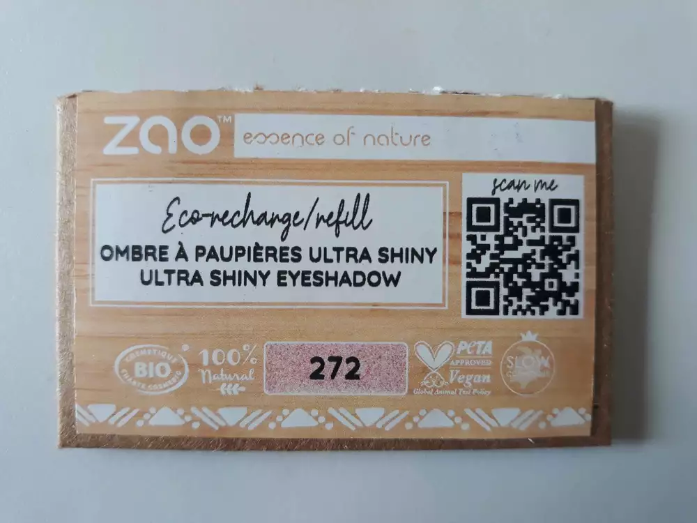ZAO MAKEUP - Eco-recharge - Ombre à paupières ultra shiny n° 272