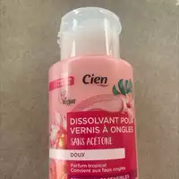 CIEN - Doux - Dissolvant pour vernis à ongles