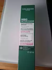 YVES ROCHER - Sebo active clear - Baume réparateur apaisant