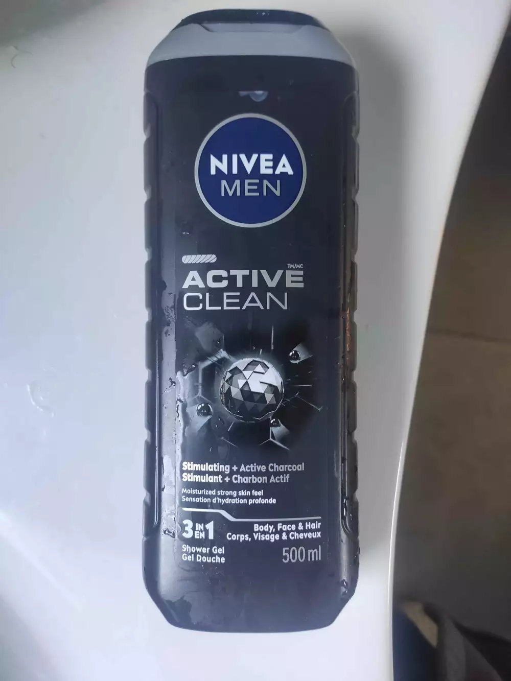 NIVEA MEN - Active clean - Gel douche 3 en 1
