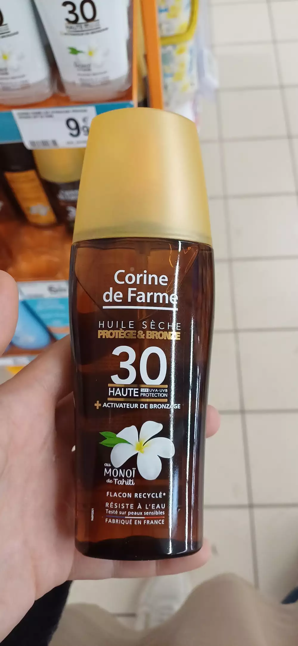CORINE DE FARME - Huile sèche au monoï de Tahiti spf30