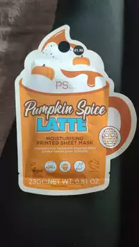 PRIMARK - PS... Pumpkin spice latte - Moisturising printed sheet mask