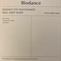 BIODANCE - Radiant vita niacinamide - Facial sheet mask