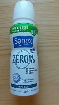 SANEX - Zéro% Invisible - Déo protection 24h