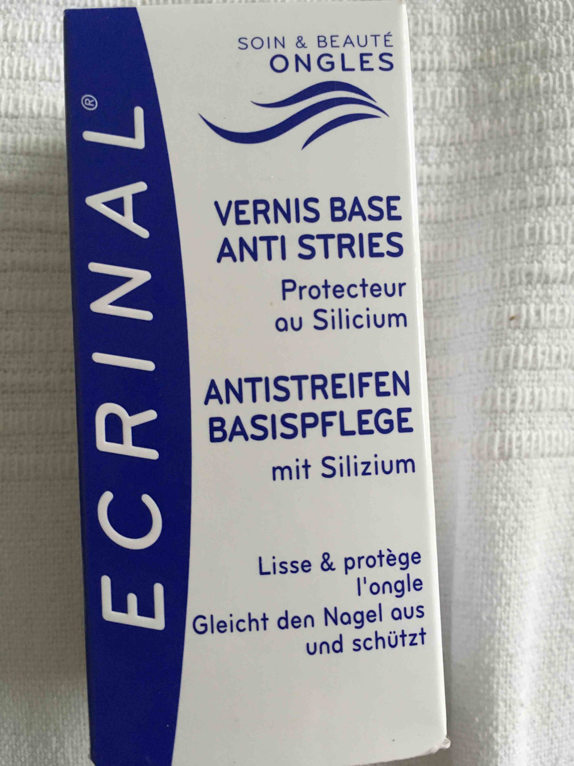 ECRINAL - Soin & beauté ongles - Vernis base anti stries