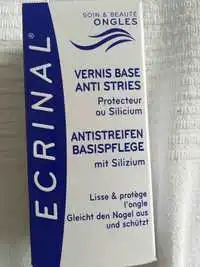 ECRINAL - Soin & beauté ongles - Vernis base anti stries