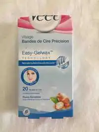 VEET - Peaux sensibles - 20 Bandes de cire visage easy-gelwax