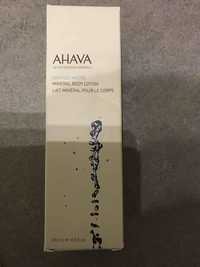 AHAVA - Deadsea water - Lait minéral pour le corps