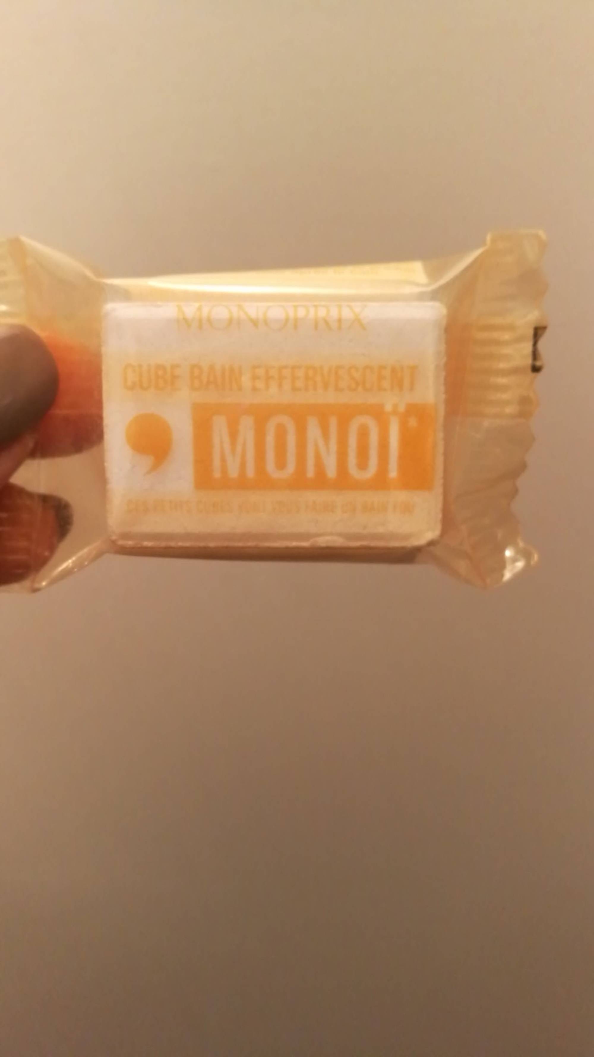 MONOPRIX - Cube bain effervescent monoï