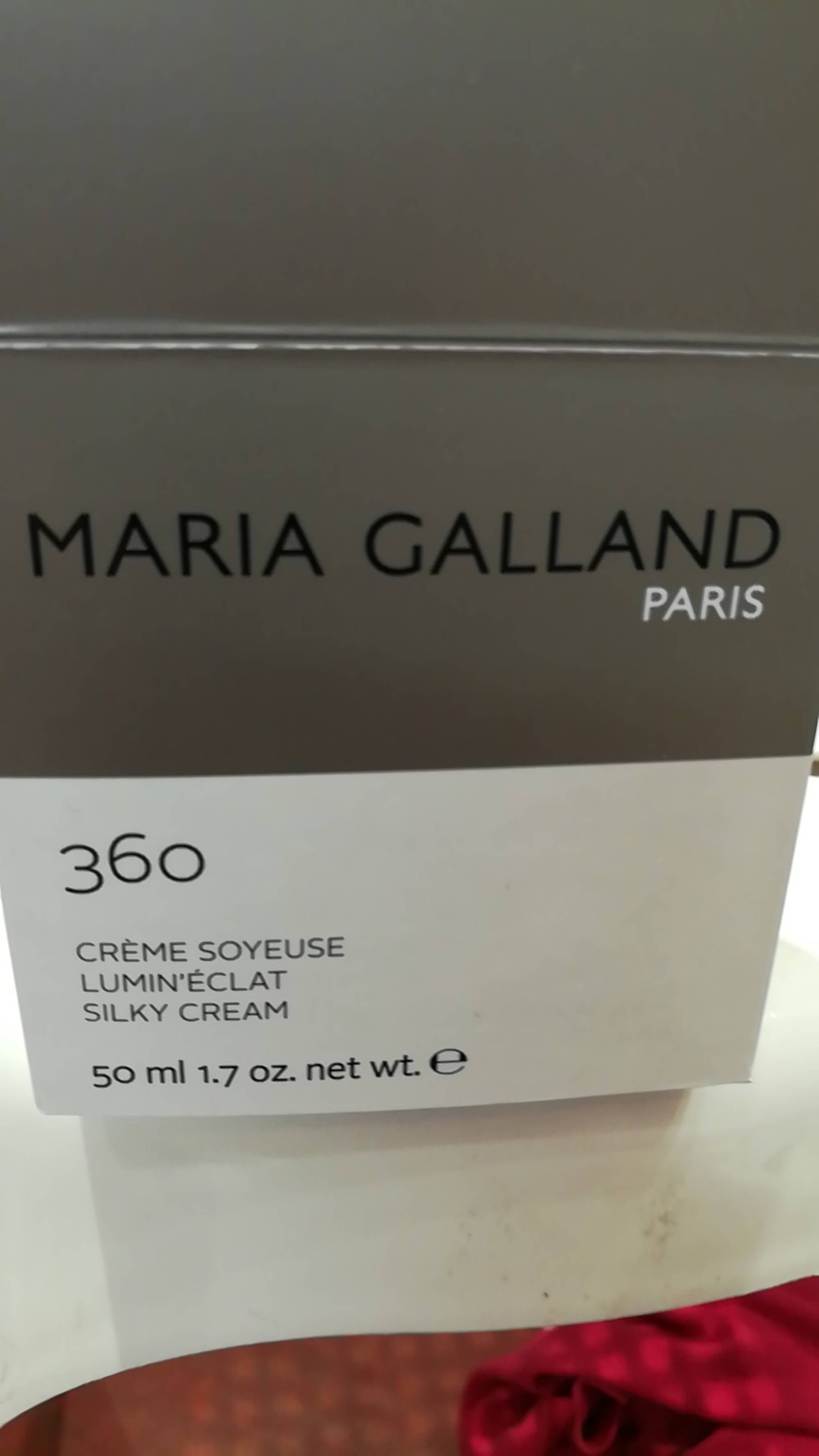 MARIA GALLAND - 360 Crème soyeuse lumin'éclat