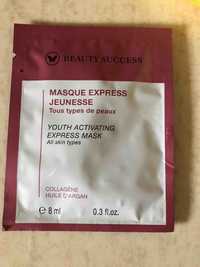 BEAUTY SUCCESS - Masque express jeunesse au collagène et huile d'argan