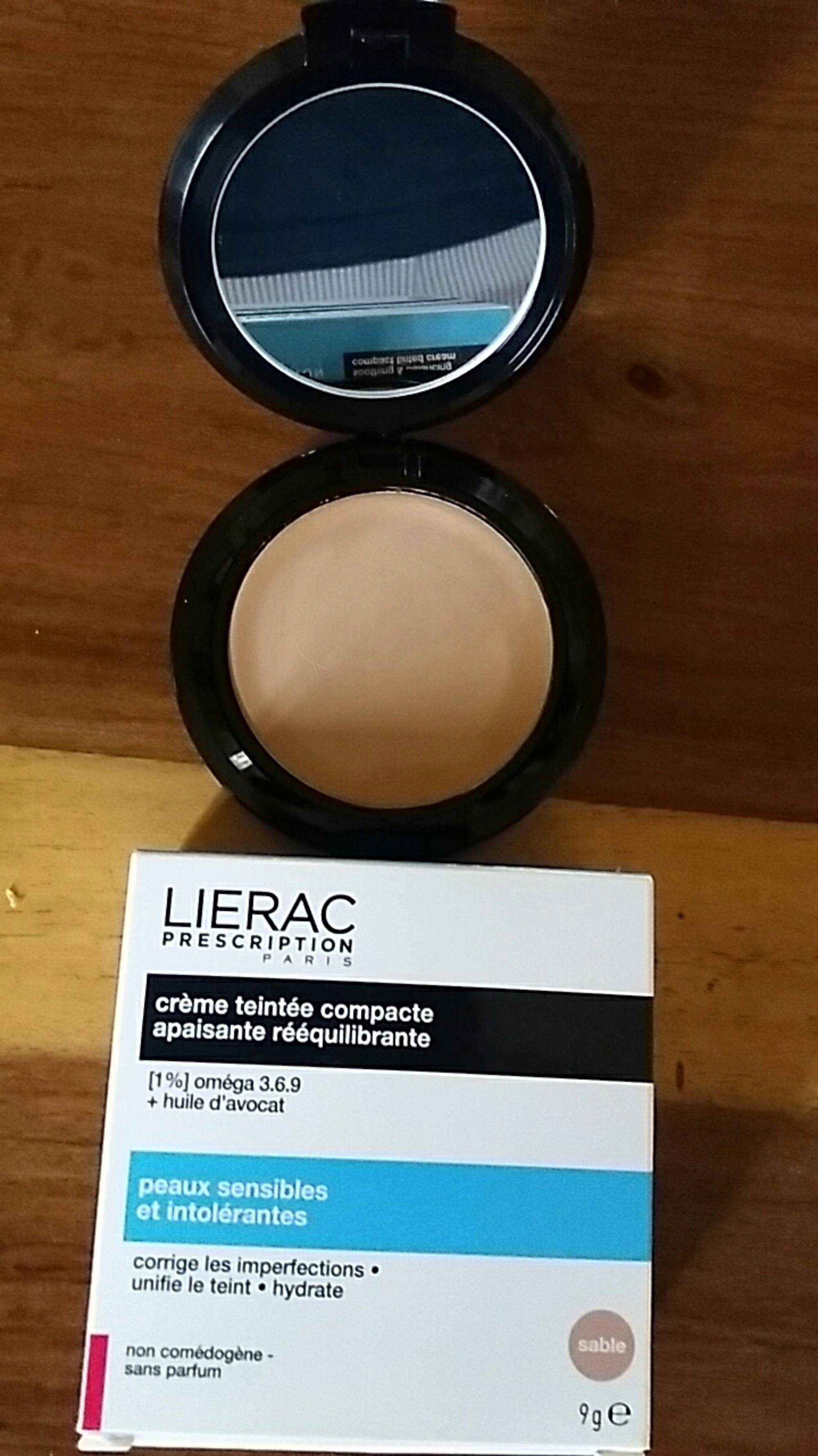 LIÉRAC - Crème teintée compacte apaisante rééquilibrante
