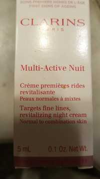 CLARINS - Multi-active nuit - Crème premières rides revitalisante