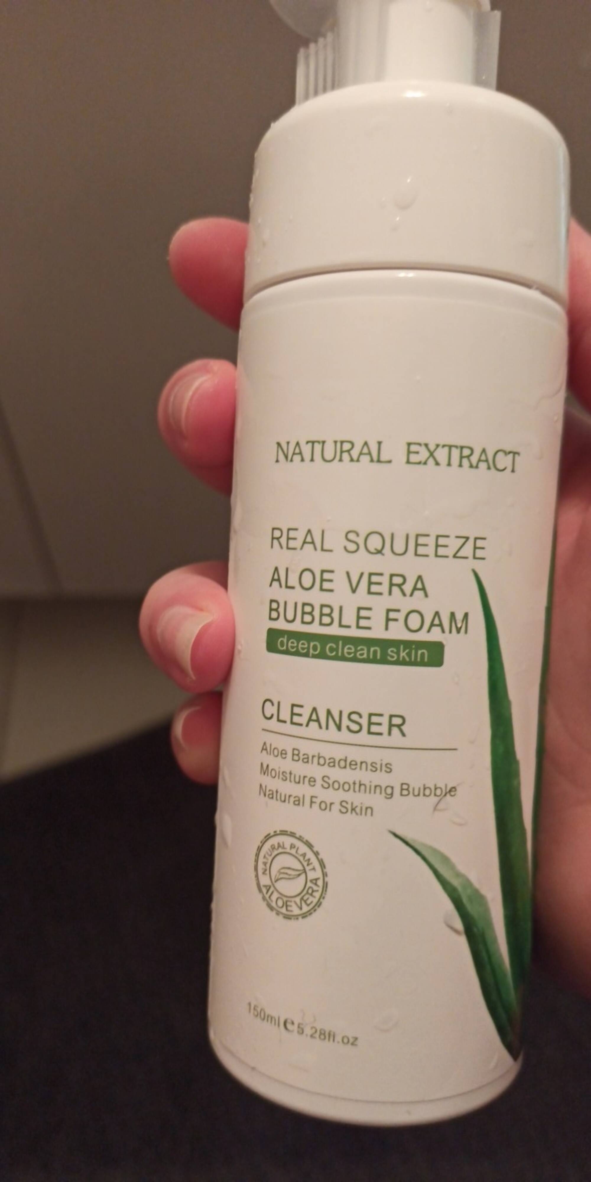 NATURAL PLANT ALOE VERA - Real squeeze - Cleanser bubble foam