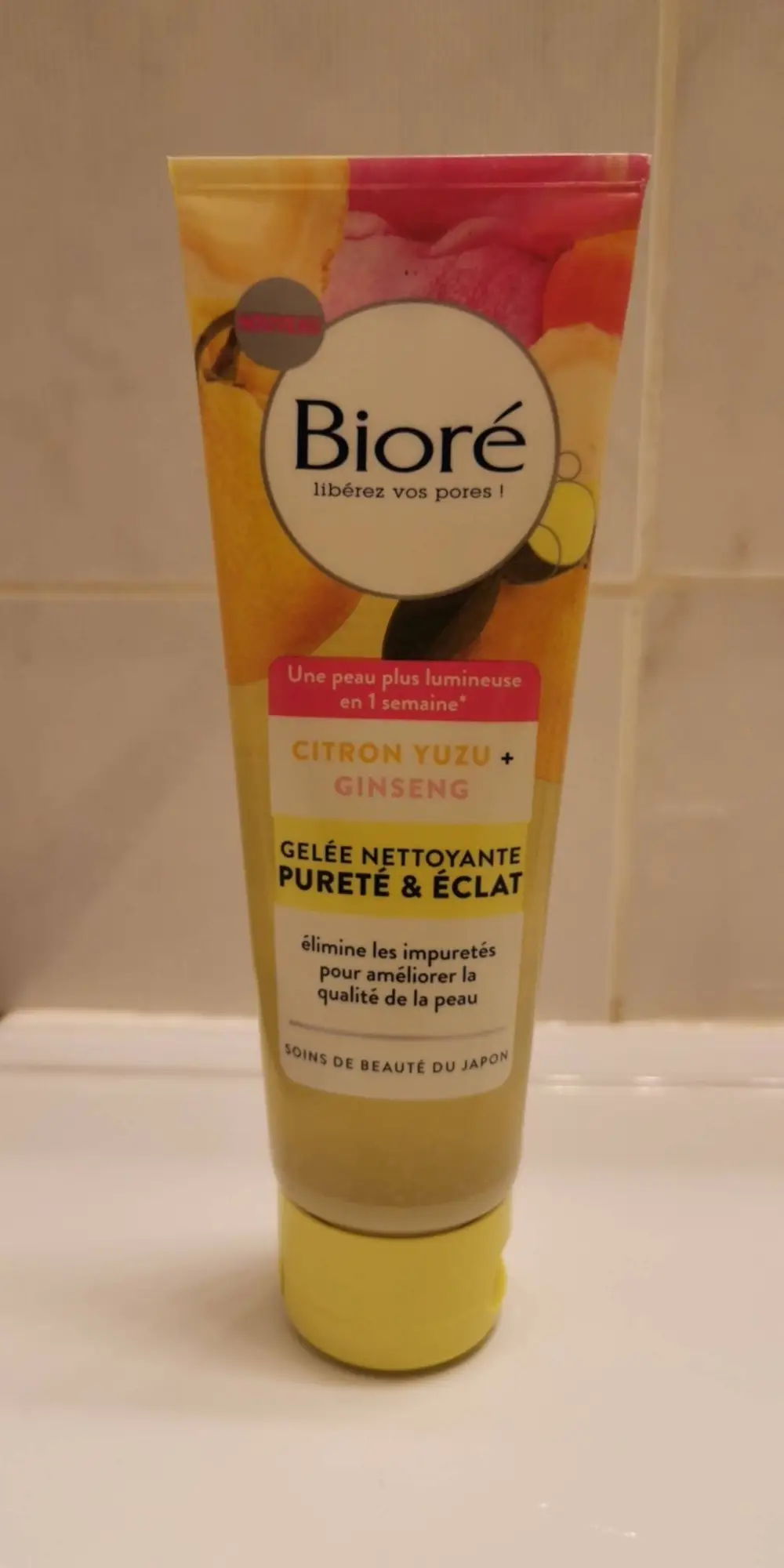 BIORÉ - Citron yuzu + ginseng - Gelée nettoyante