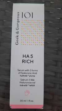 GEEK & GORGEOUS - 101 HA 5 RICH - Serum with 5 forms of hyaluronic acid