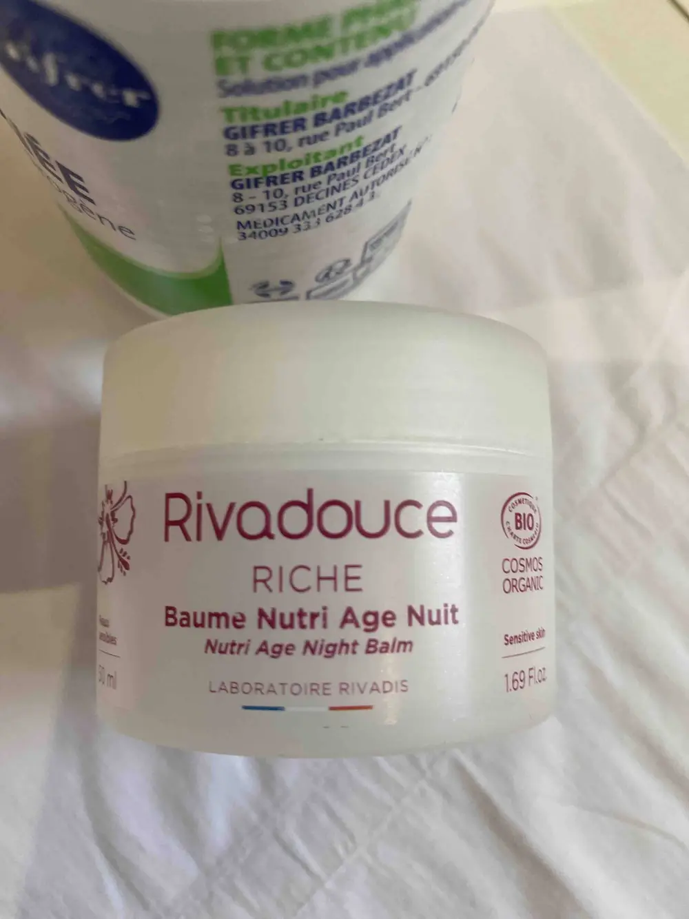 RIVADOUCE - Riche Baume nutri âge nuit