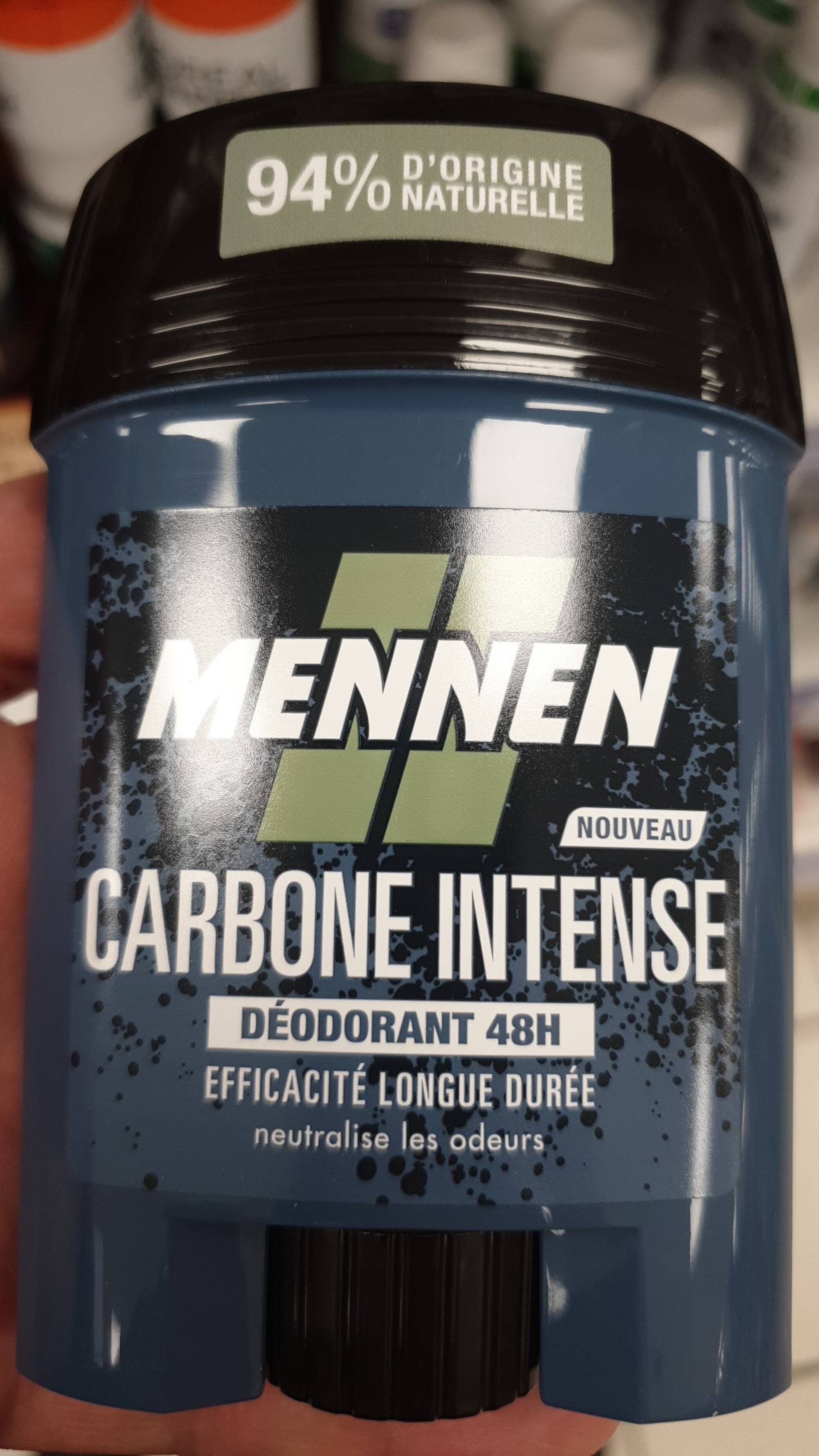 MENNEN - Carbone intense - Déodorant 48h