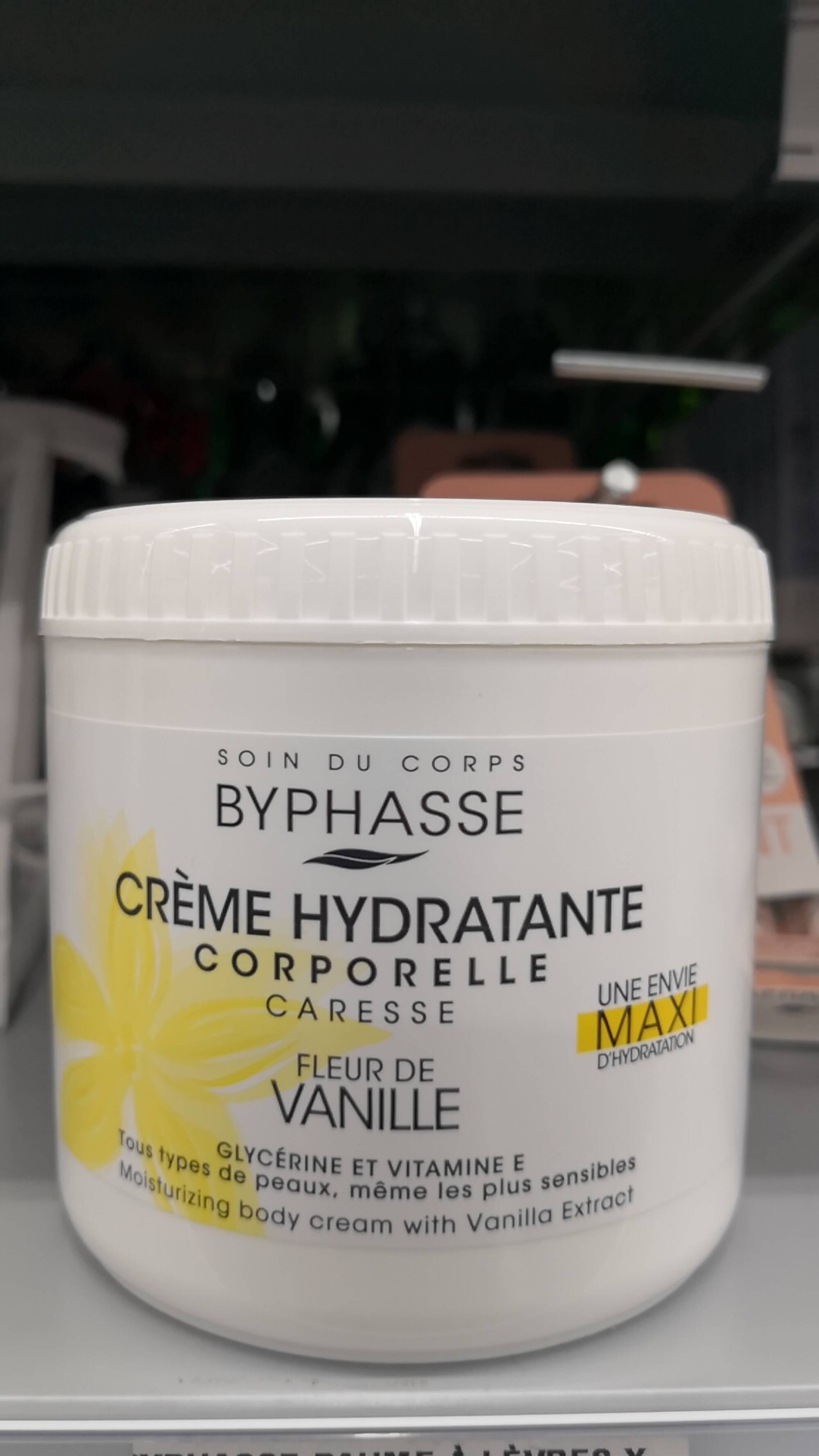 BYPHASE - Crème hydratante corporelle vanille
