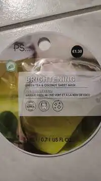 PRIMARK - Illuminateur - Masque tissu au thé vert et à la noix de coco