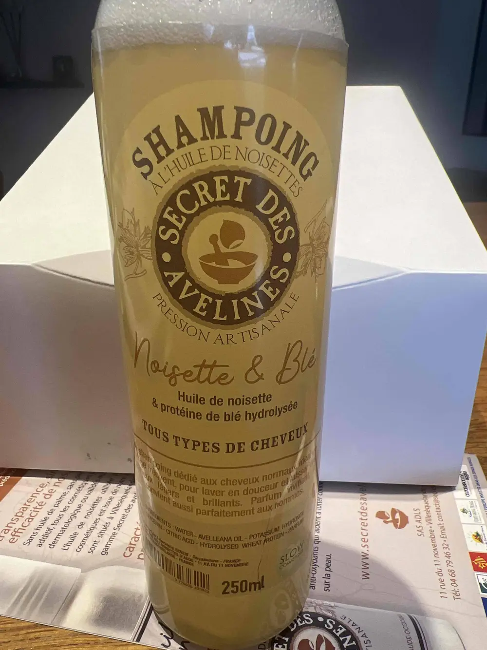 SECRET DES AVELINES - Shampooing a l’huile de noisettes 