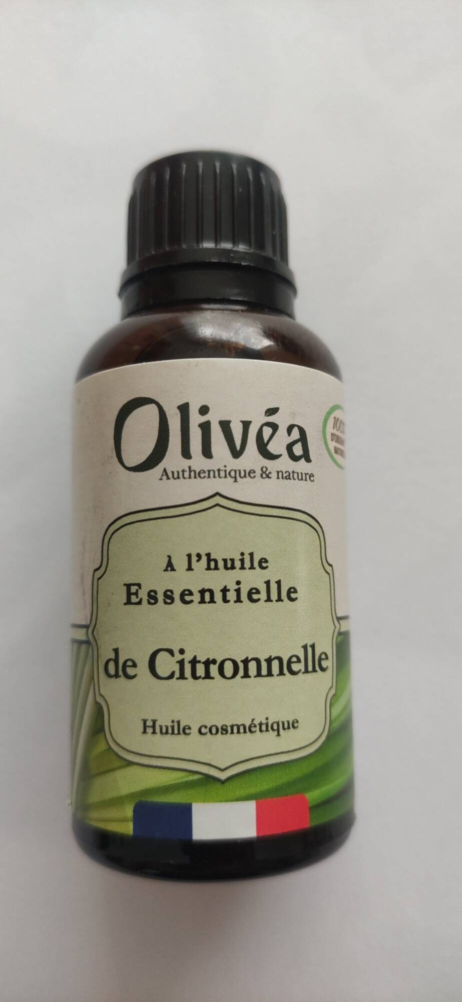 OLIVÉA - Huile cosmétique à l'huile essentielle de citronnelle