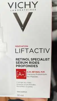 VICHY LABORATOIRES - Lift activ - Sérum rides profondes 