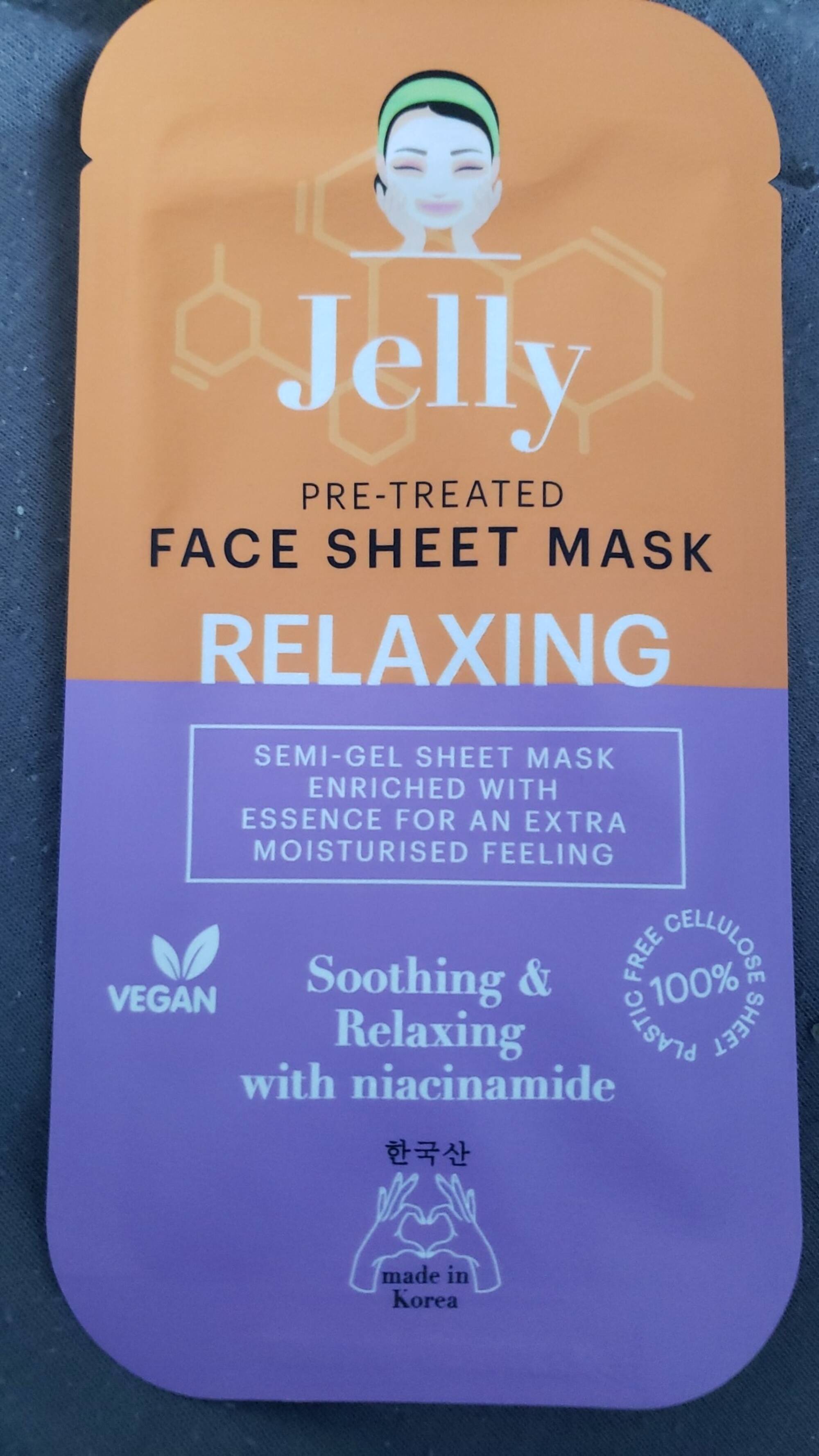 JELLY - Pre-treated face sheet mask