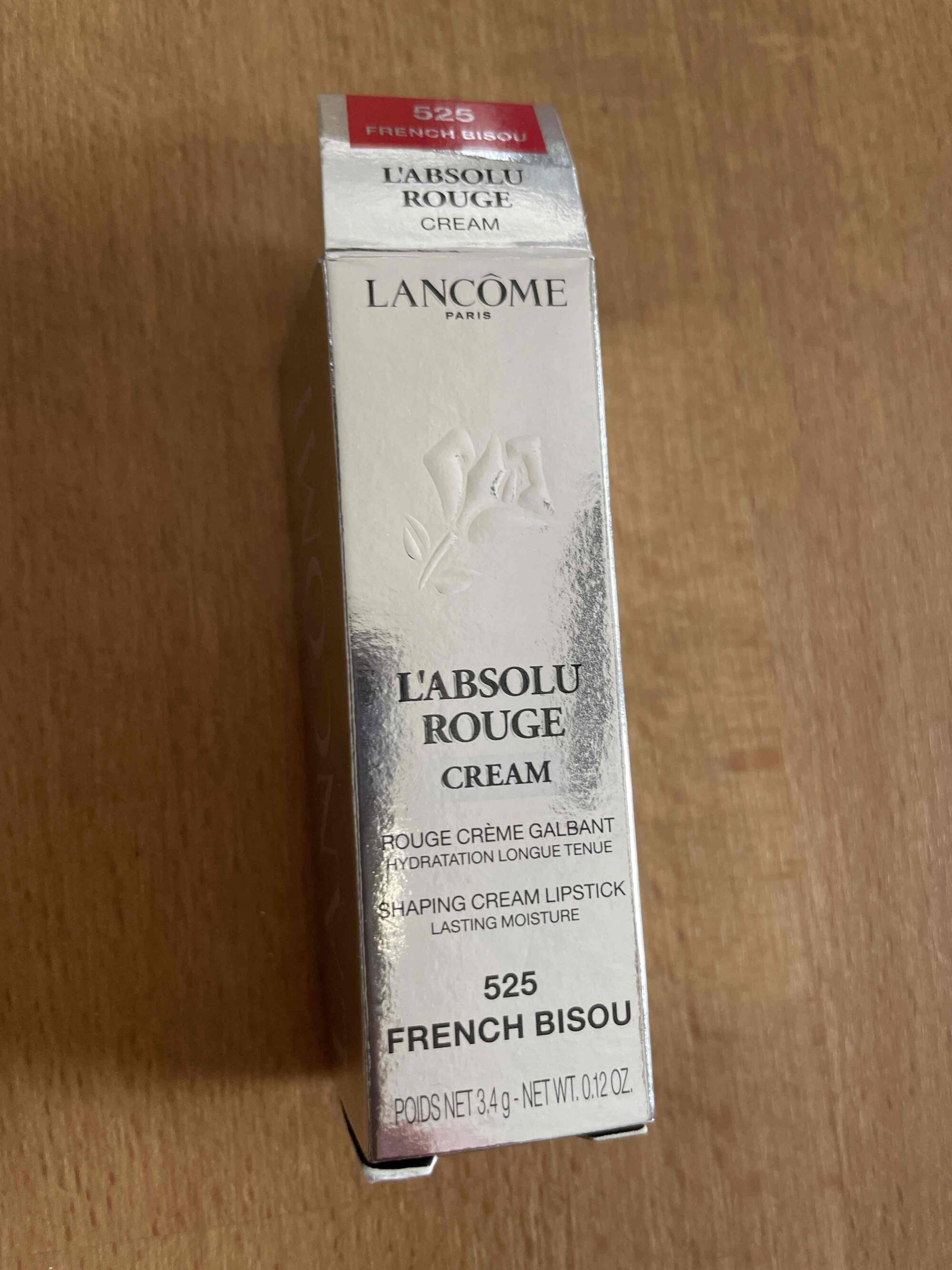 LANCÔME - L'absolu rouge crème galbant 525 french bisou